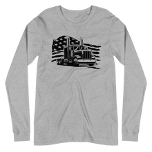 Load image into Gallery viewer, Truck & Flag Long Sleeve T-Shirt