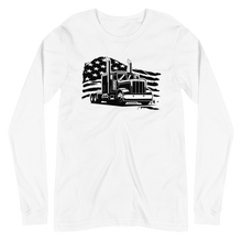 Load image into Gallery viewer, Truck & Flag Long Sleeve T-Shirt