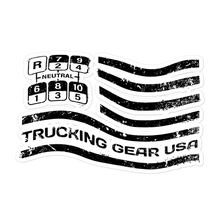 Load image into Gallery viewer, Trucking Gear USA Vinyl Flag Sticker
