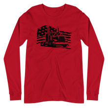 Load image into Gallery viewer, Truck &amp; Flag Long Sleeve T-Shirt
