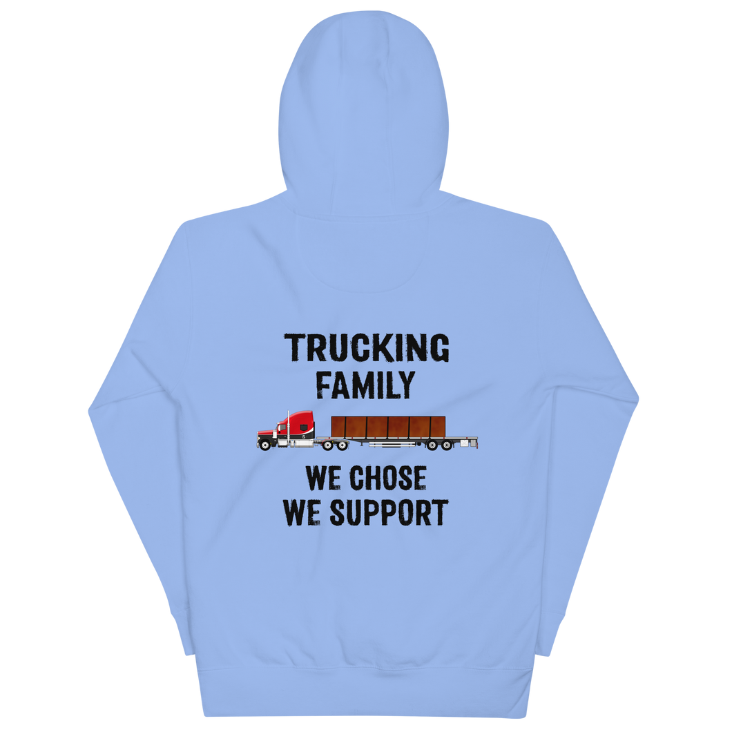 We Support Trucking Family Hoodie