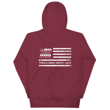 Load image into Gallery viewer, Trucking Gear USA Flag With Gear Diagram Hoodie
