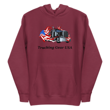 Load image into Gallery viewer, Trucking Gear USA Front Print Hoodie
