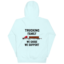 Load image into Gallery viewer, We Support Trucking Family Hoodie
